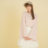 【10/23 10:59までの特別価格】ワイドスリーブボーダーロンT
