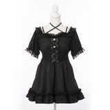 【10/23 10:59までの特別価格】シャーリングバストレースアップワンピース