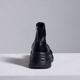 厚底Y2Kハイカットスニーカーブーツ【ストレッチ】【美脚】【大きいサイズ有】