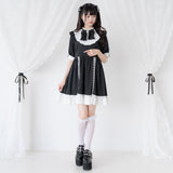 【10/23 10:59までの特別価格】レースアップリボンドーリーワンピース