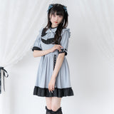 【10/23 10:59までの特別価格】レースアップリボンドーリーワンピース
