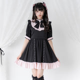 【10/23 10:59までの特別価格】レースアップリボンドーリーワンピース