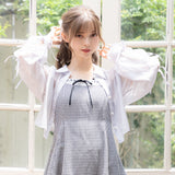 【10/23 10:59までの特別価格】【メール便】パールボタンシアーシャツ