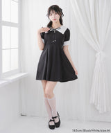 【10/23 10:59までの特別価格】レース角襟クラシカルワンピース
