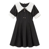 【10/23 10:59までの特別価格】レース角襟クラシカルワンピース