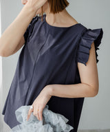 【10/23 10:59までの特別価格】フリルトップス&スリットパンツ/ラッシュガードセット