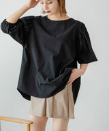 【10/23 10:59までの特別価格】バルーン袖トップス&ハーフパンツ/ラッシュガードセット