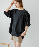 【10/23 10:59までの特別価格】バルーン袖トップス&ハーフパンツ/ラッシュガードセット