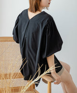 【10/23 10:59までの特別価格】バルーン袖トップス&ハーフパンツ/ラッシュガードセット