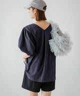 【10/23 10:59までの特別価格】バルーン袖トップス&ハーフパンツ/ラッシュガードセット