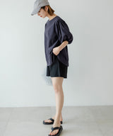 【10/23 10:59までの特別価格】バルーン袖トップス&ハーフパンツ/ラッシュガードセット
