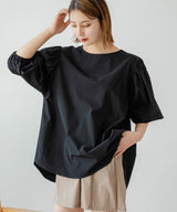 【10/23 10:59までの特別価格】バルーン袖トップス&ハーフパンツ/ラッシュガードセット