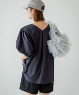 【10/23 10:59までの特別価格】バルーン袖トップス&ハーフパンツ/ラッシュガードセット