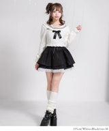セーラーカラーブラウス学生服風セットアップ3点セット
