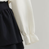 セーラーカラーブラウス学生服風セットアップ3点セット