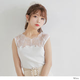 ティアードシフォンパールヘアクリップ