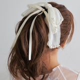ティアードシフォンパールヘアクリップ