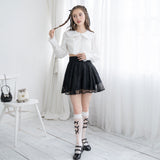 【10/23 10:59までの特別価格】レースフレアミニスカート
