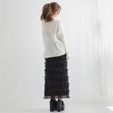 【10/23 10:59までの特別価格】フリルティアードスカート