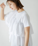 【10/23 10:59までの特別価格】アシンメトリーフリルTシャツ