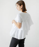 【10/23 10:59までの特別価格】アシンメトリーフリルTシャツ