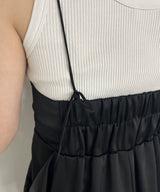 マットサテンキャミワンピース