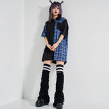 【10/23 10:59までの特別価格】2way肩ジップドラゴン柄配色半袖シャツ
