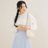 【10/23 10:59までの特別価格】フェイクレザーリボンチェーンショルダーバッグ