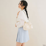【10/23 10:59までの特別価格】フェイクレザーリボンチェーンショルダーバッグ