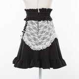 【10/23 10:59までの特別価格】レースフリル切替フレアスカート