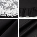 【10/23 10:59までの特別価格】レースフリル切替フレアスカート
