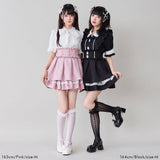 【10/23 10:59までの特別価格】パールビジューフレアハイウエストスカート