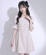 【10/23 10:59までの特別価格】レースレイヤードレースアップワンピース