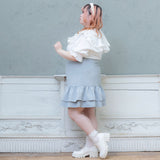 【10/23 10:59までの特別価格】二段フリルスカート