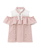【10/23 10:59までの特別価格】ラッフルオフショルブラウス