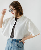 【10/23 10:59までの特別価格】クロップドハーフスリーブシャツ