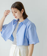 【10/23 10:59までの特別価格】クロップドハーフスリーブシャツ