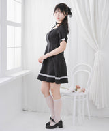 【10/23 10:59までの特別価格】ハートネックお嬢様ワンピース