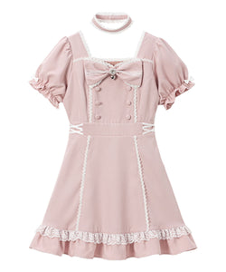リボンハートメイドワンピース