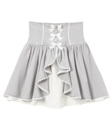 【10/23 10:59までの特別価格】フロントラッフルコルセットスカート