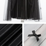 【10/23 10:59までの特別価格】チュールリボンロングスカート
