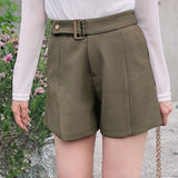 ハイウエストベルトショートパンツ