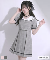 【10/23 10:59までの特別価格】スクエアカラーコーデワンピ