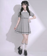 【10/23 10:59までの特別価格】スクエアカラーコーデワンピ