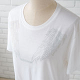 ビッグシルエットキラキラストーンTシャツ 【オーバーサイズ】【ロング丈】