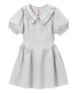 【10/23 10:59までの特別価格】サイドレースアッププレッピーワンピース