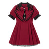 ボルドー×ブラック