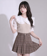 【10/23 10:59までの特別価格】ビッグフリル襟ドッキングトップス