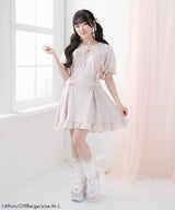 【10/23 10:59までの特別価格】サイドレースアップボレロドッキングスウェットワンピース
