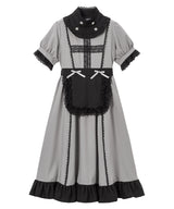【10/23 10:59までの特別価格】ナースメイドレースワンピース